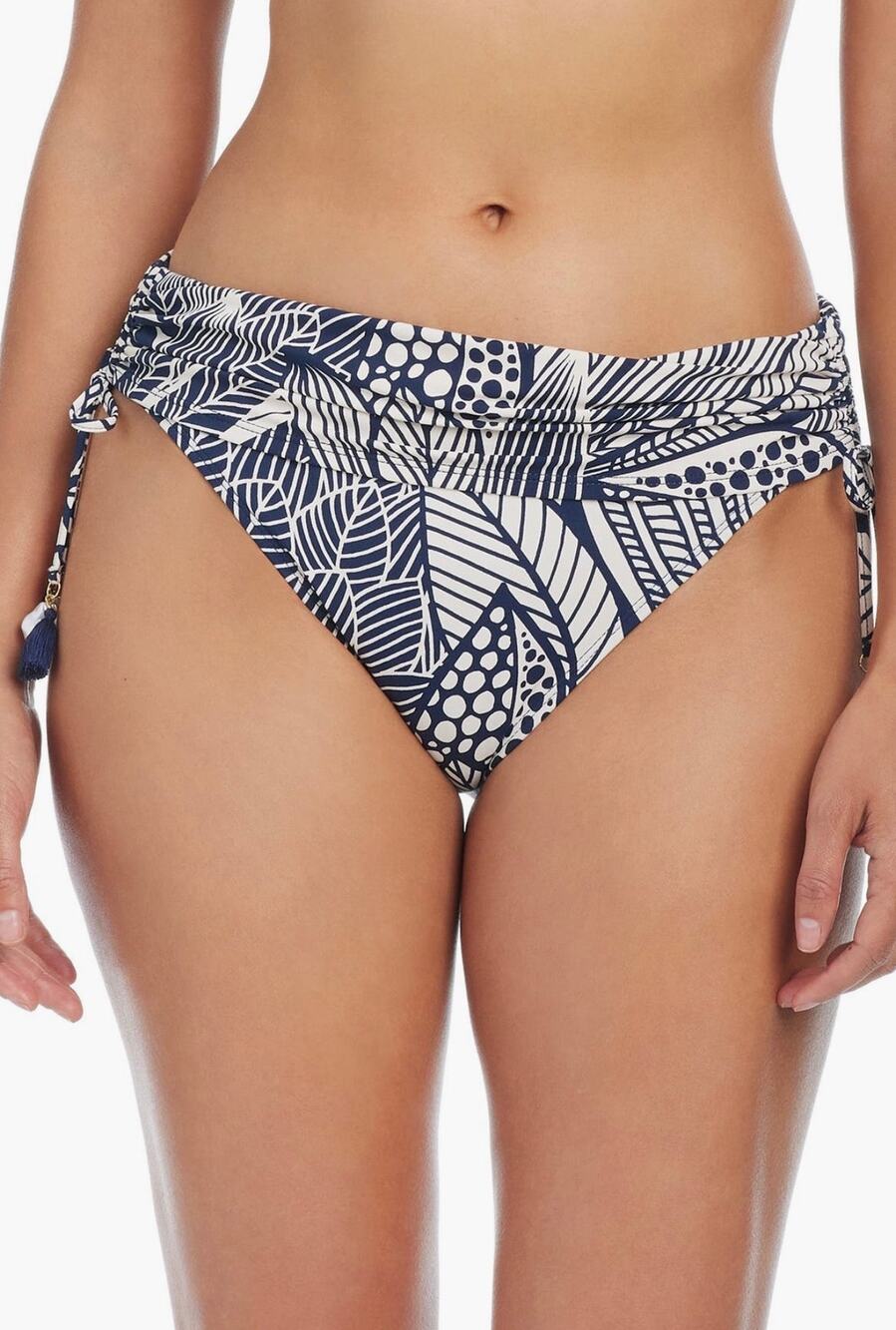 BLEU by Rod Beattie Bali Breeze Shirred Hipster women Bikini Bottom new